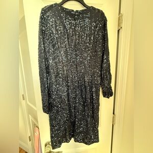 Sequin Long Sleeve Dress